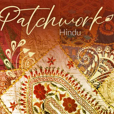 Produtos indianos com técnica patchwork