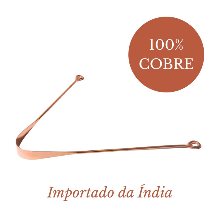 16 Raspador de língua Ayurvédico de cobre