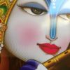 Pôster réplica de obra de arte hindu - Krishna e Radha