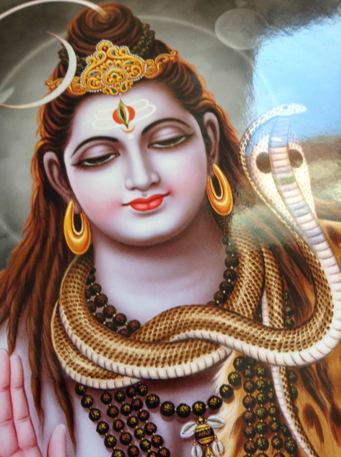 Pôster réplica de obra de arte hindu - Shiva