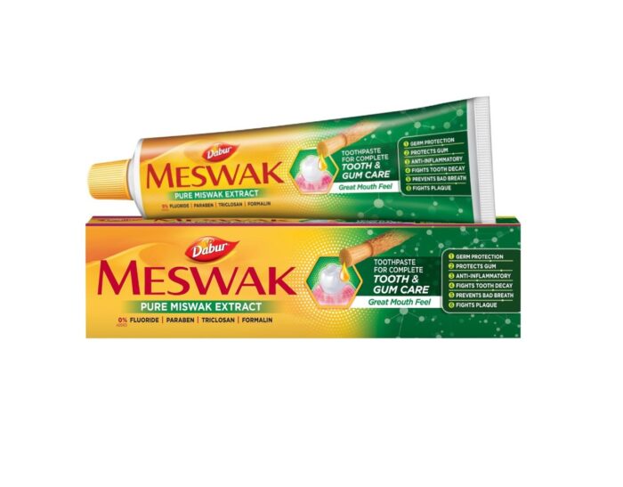 Creme dental Meswak da Dabur (medicinal, natural) 100g
