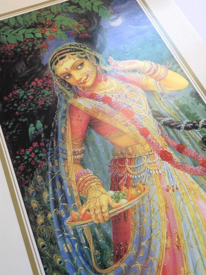 Pôster réplica de obra de arte hindu - Radha