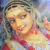 Pôster réplica de obra de arte hindu - Radha