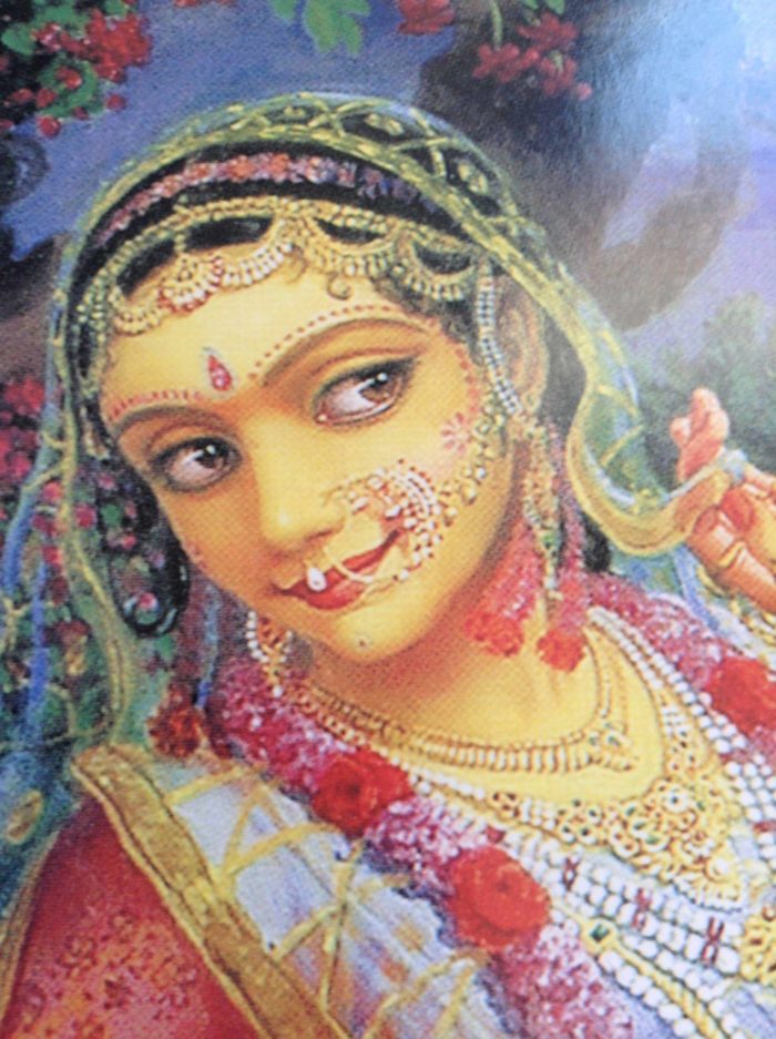 Pôster réplica de obra de arte hindu - Radha