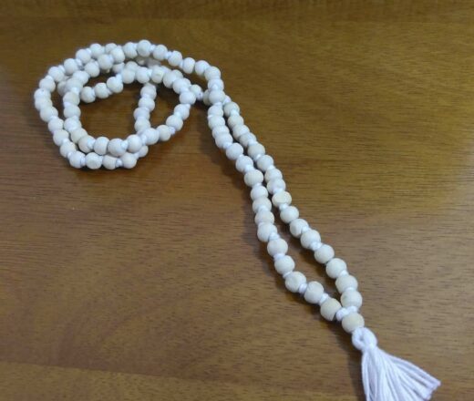 Japa Mala de sementes de Neem redondas - 7mm (cru)