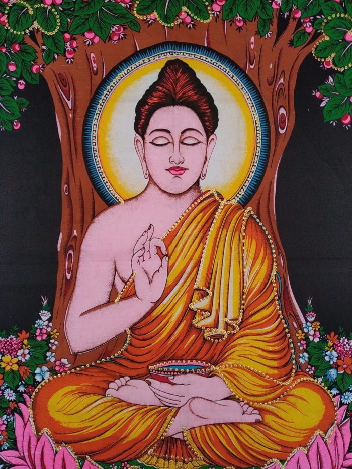 Painel grande clássico do príncipe hindu Buda