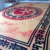 Panô indiano com técnica Batik - Estampa OM e mantras (210 cm x 135 cm)
