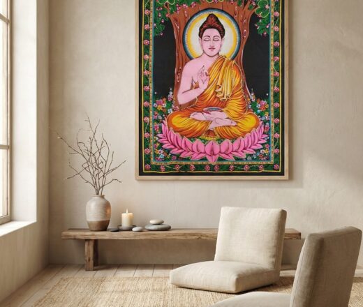 pano de buda sala de meditacao decorativo 110cm Painel grande clássico do príncipe hindu Buda