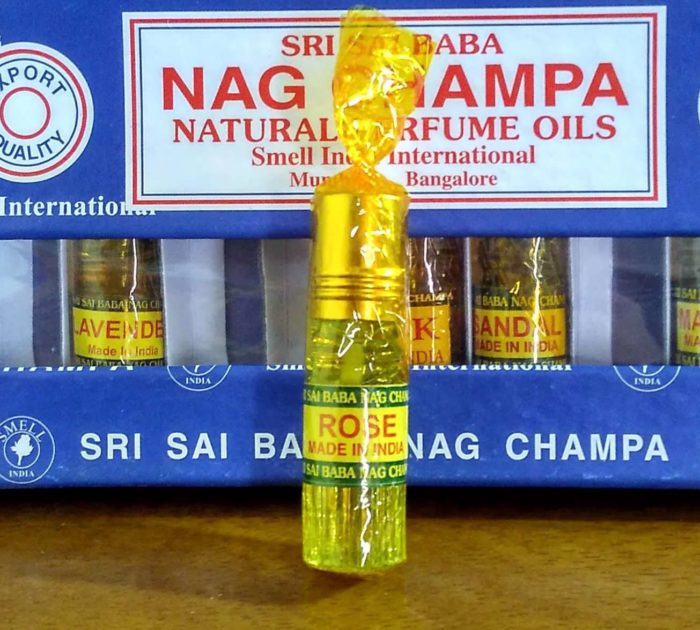 Óleo essência Nag Champa - aroma Rosas (3ml)