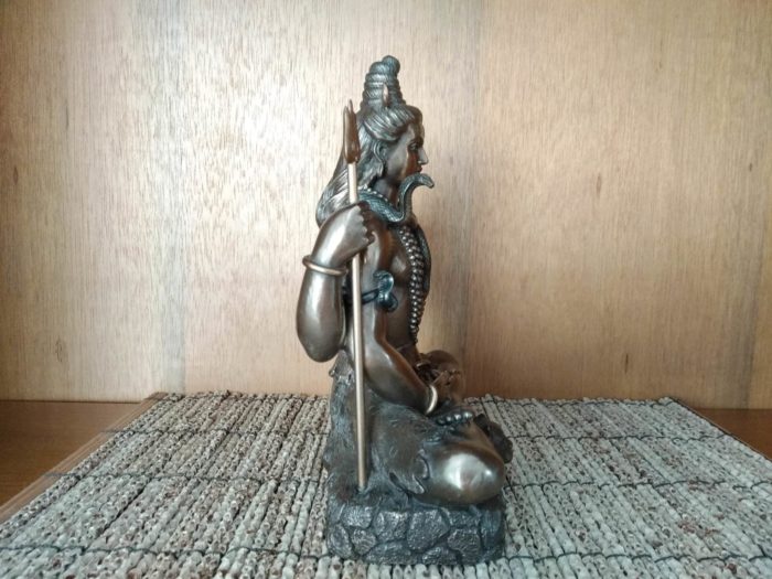 Estátua do Deus Shiva em pose de lótus 20 cm