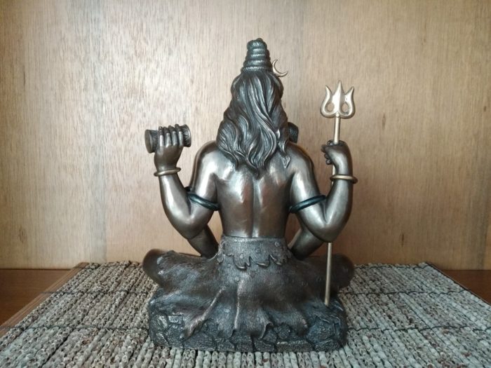 Estátua do Deus Shiva em pose de lótus 20 cm