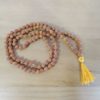 Japamala de sementes de Rudraksha (semente de 5mm e 35 cm de cordão)