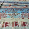 Colcha indiana 100% algodão estampa Rupestre (2.40 m x 2.05 m) tons frios