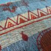 Colcha indiana 100% algodão estampa Rupestre (2.40 m x 2.05 m) tons frios