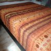 Colcha indiana 100% algodão - Estampa Rupestre (2.40 m x 2.05 m) tons terrosos