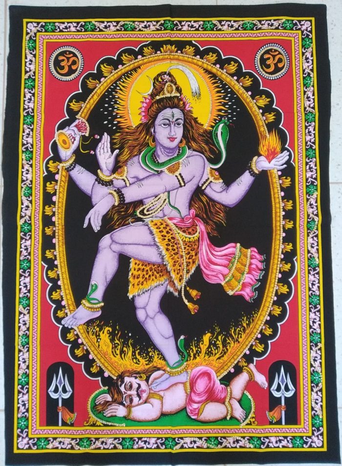 Painel grande clássico de deidade hindu - Shiva Nataraja