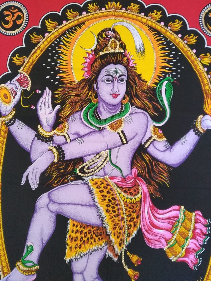 Painel grande clássico de deidade hindu - Shiva Nataraja