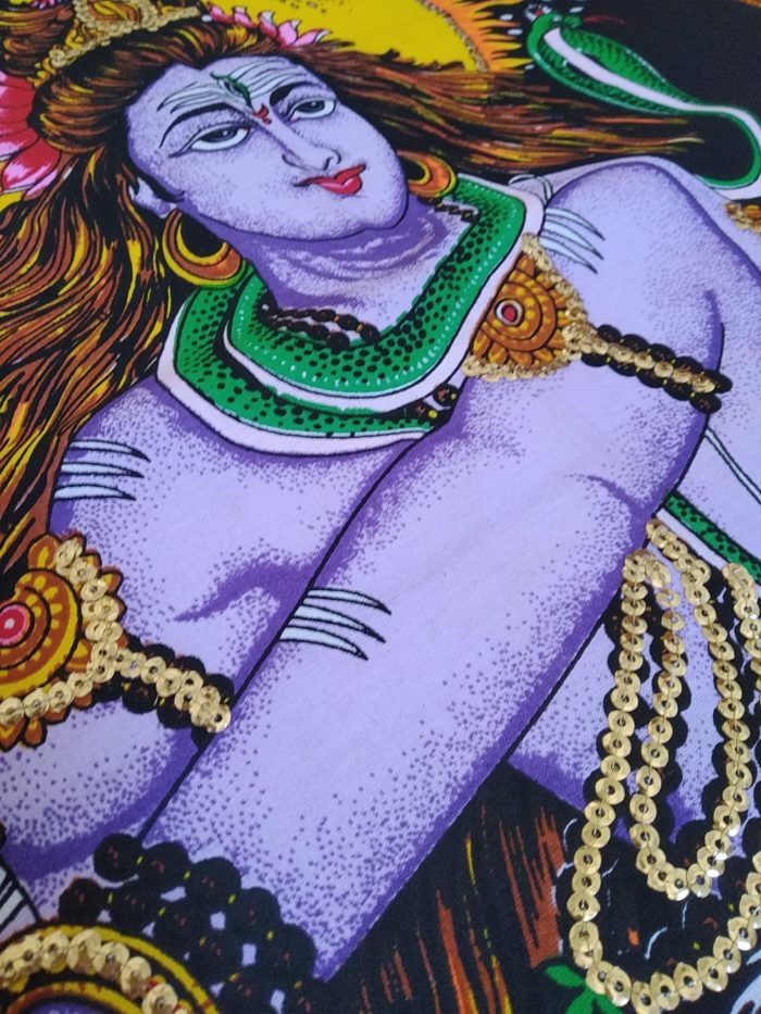 Painel grande clássico de deidade hindu - Shiva Nataraja