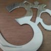Om de metal liso para decorar a parede 15 cm