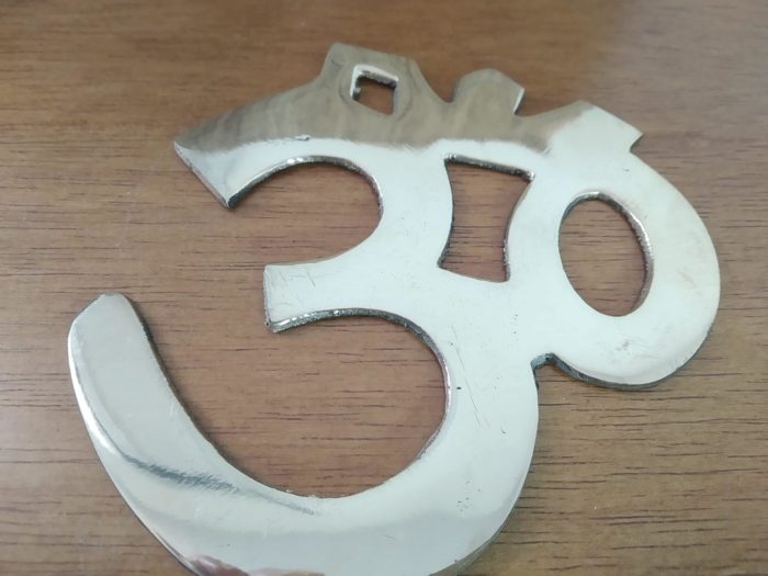 Om de metal liso para decorar a parede 13 cm