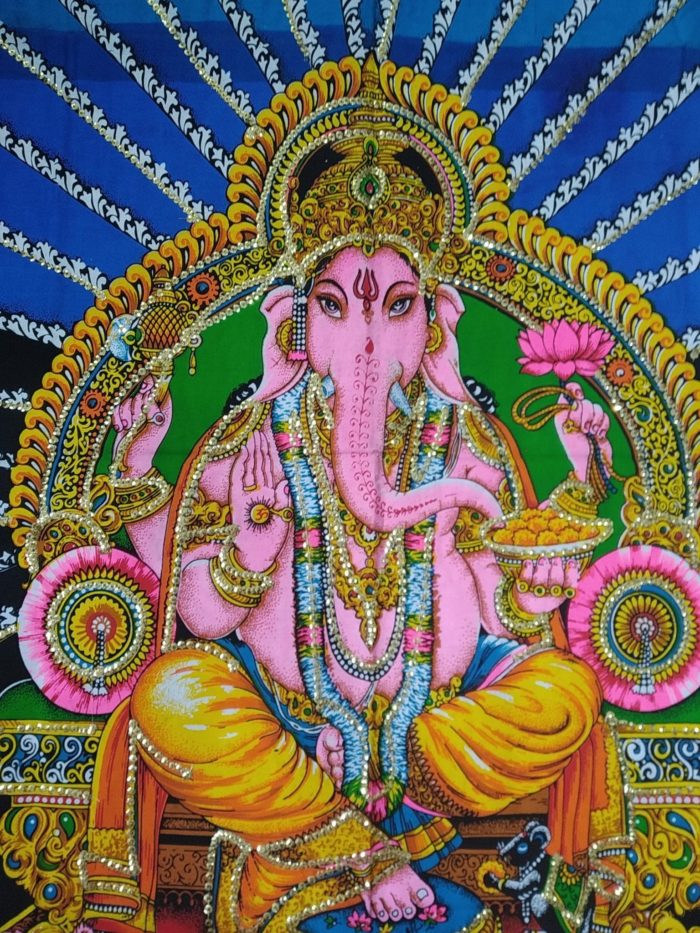 IMG_20190515_100506 Painel grande clássico de deidade hindu Ganesha IV