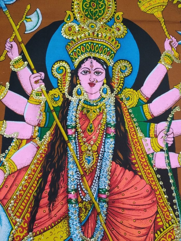 IMG_20190515_100924 Painel grande clássico de deidade hindu Durga e Devis