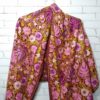 Xale indiano de lã 100% com bordado estilo Kashmir floral