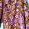 Xale indiano de lã 100% com bordado estilo Kashmir floral