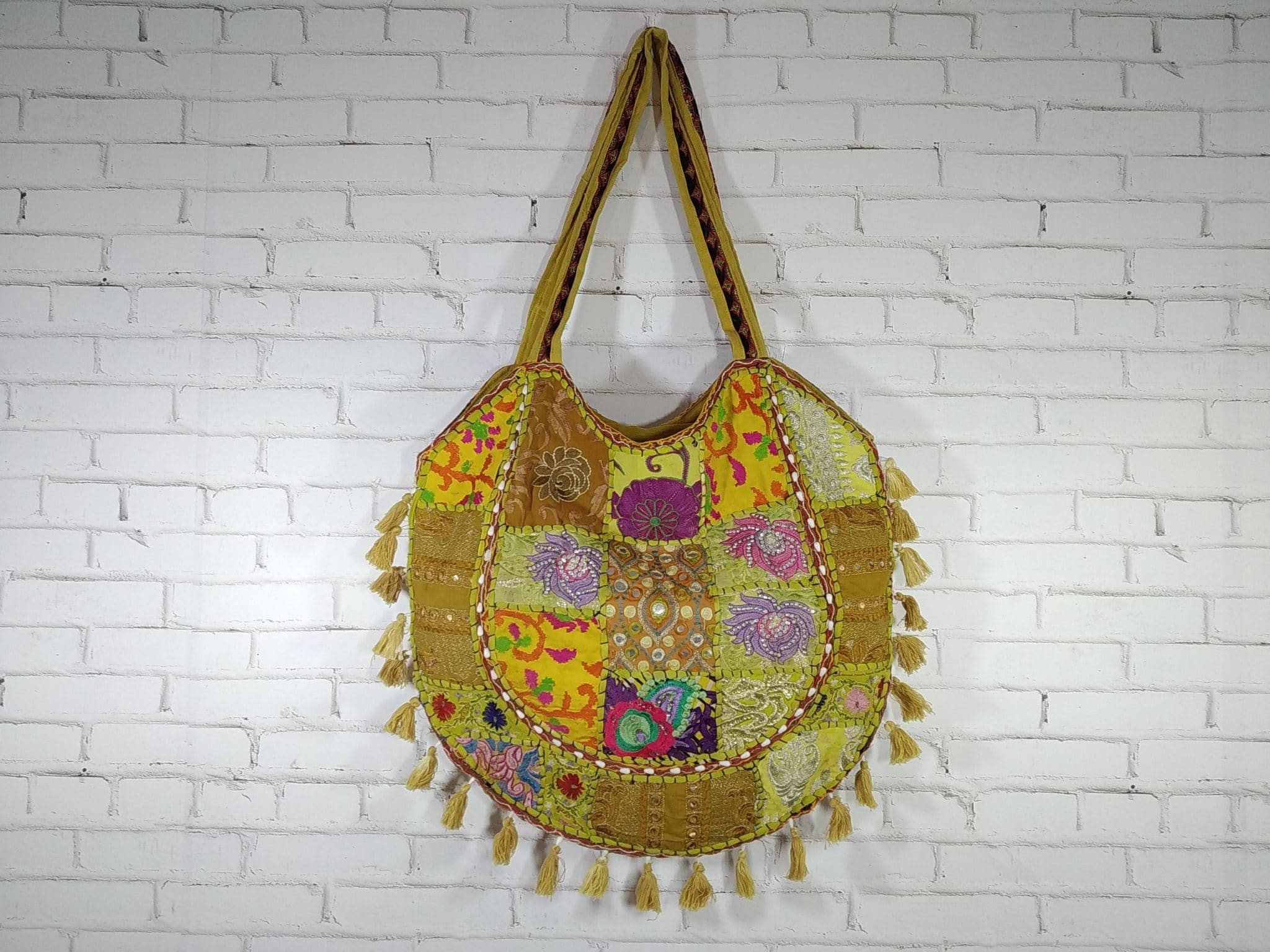 bolsa banjara indiana mostarda