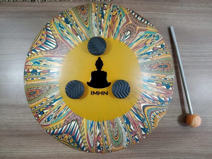 パーカッション・打楽器 HAPIDRUM Hapi Drum instrumento de percussão manual com design indiano 21cm
