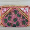Bolsa indiana Clutch Banjara bordada a mão vermelha