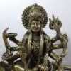 Deusa hindu Durga em metal brass 22cm