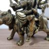Deusa hindu Durga em metal brass 22cm