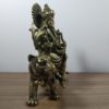 Deusa hindu Durga em metal brass 22cm