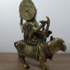 Deusa hindu Durga em metal brass 22cm