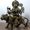 Deusa hindu Durga em metal brass 22cm