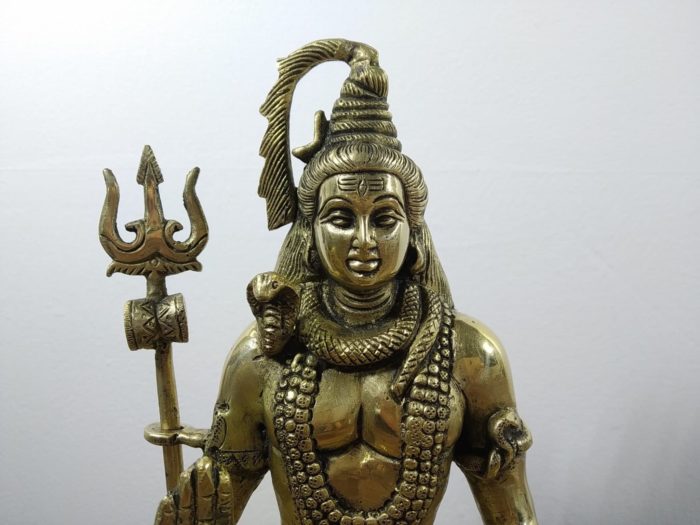 Estátua do Deus Shiva em pose de lótus 22cm
