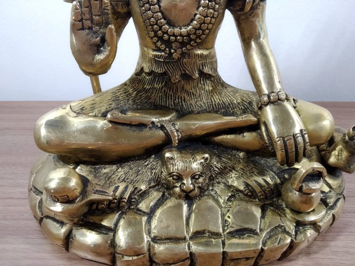 Estátua do Deus Shiva em pose de lótus 22cm