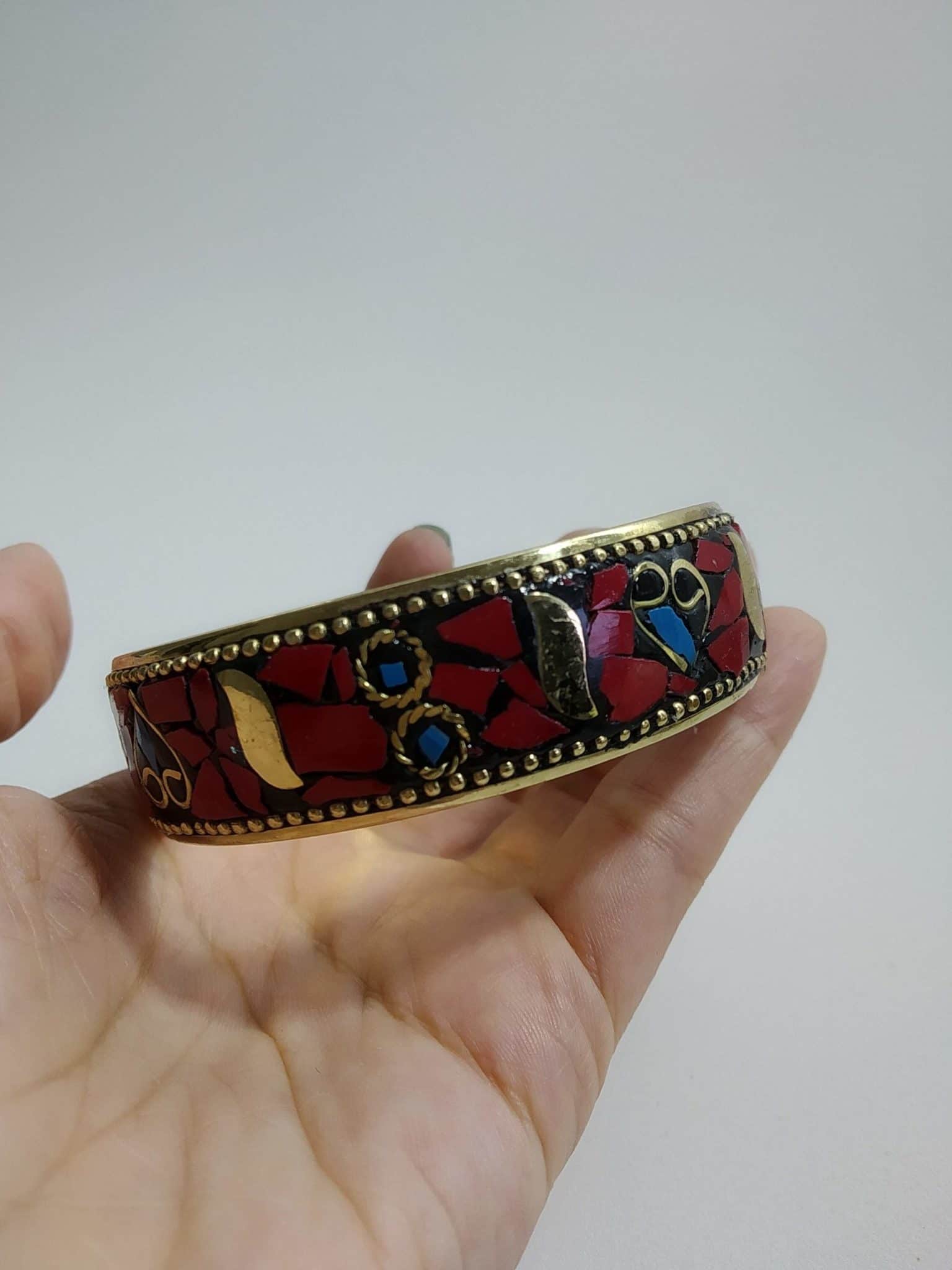 pulseira tibetana pedras naturais