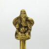 Sino de metal dupla face com imagem de Ganesha e Hanuman 11cm