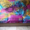 Panô indiano de algodão solteiro estampa de Shiva color batik