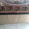 Panô indiano de algodão estampa de mandalas cores terrosas (1,90 m x 1,30 m)