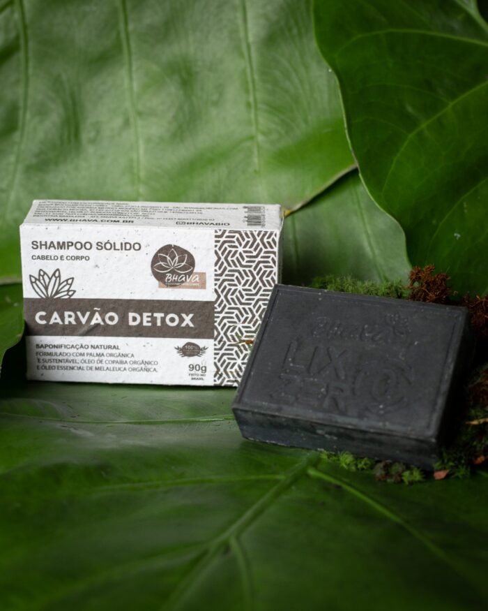 Shampoo em Barra da Bhava multivegetal com Copaíba e Neem para cabelos oleosos