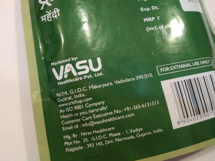 IMG_20200607_141040 Trichup Henna 100% natural da Vasu Healthcare 100g