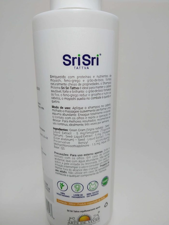 Shampoo de Proteína para Cabelos Danificados Sri Sri Tattva