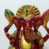IMG_20200716_194820 Estatueta de Ganesha esculpida em madeira e pintura color 16 cm