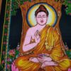 Painel grande clássico do príncipe hindu Buda na Árvore Bodhi
