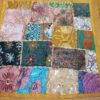 Kit com 2 capas de almofadas indianas em patchwork hindu com tassel