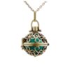Difusor Pessoal para aromaterapia design redondo vintage ouro velho