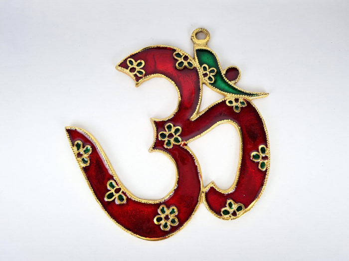 Om de metal esmaltado para decorar a parede 20cm vermelho